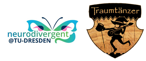 Logo des Projekts und Logo des Traumtänzers (rechts)